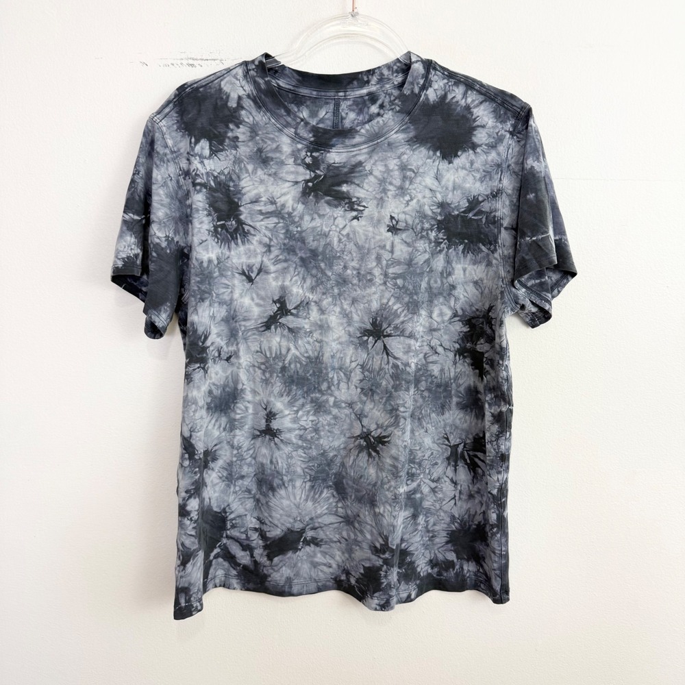 Lululemon All Yours Tee Earth Dye Stone Black Gray Tie Dye T-Shirt Estimated M - Picture 3 of 6